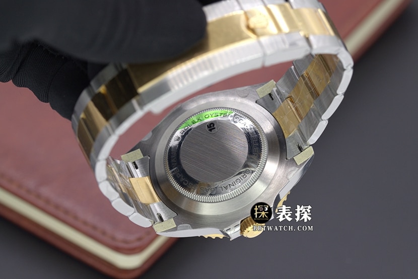 VS Factory Sea-Dweller Rolex1:1replica watch black dial gold steel bracelet model m126603-0001caseback live photo