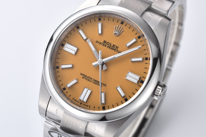 Rolex watch, Oyster Perpetual watch, front live photo
