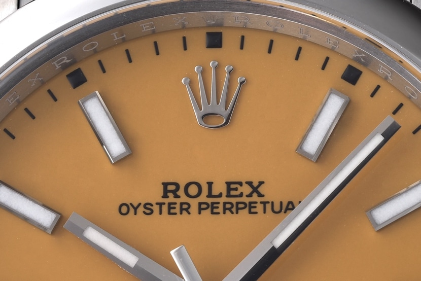 Rolex watch, Oyster Perpetual watch, front live photo