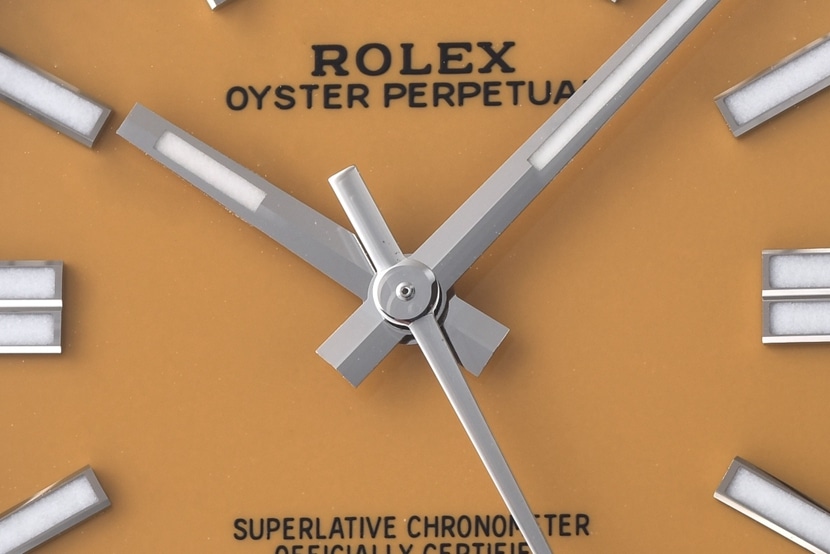 Rolex watch, Oyster Perpetual watch, front live photo
