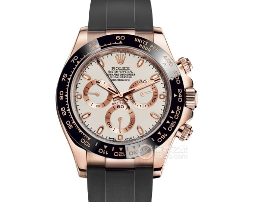 C Factory Daytona Rolex collectible watches day bright gold plate rose gold rubber model m116515ln-0061