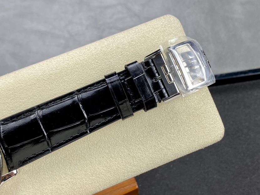 J factory master Jaeger-LeCoultre1:1replica watch silver dial perpetual calendar leather strap model 130842Jbraceletlive photos