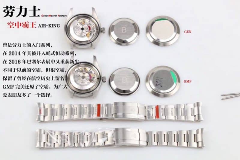 GMRolex Air King 116900-71200 real and fake comparison review detail shots
