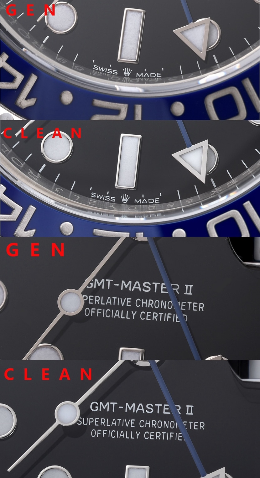 C Factory GMT II Rolex collectible watches m126710blnr-0002 comparison authentic review front comparison picture