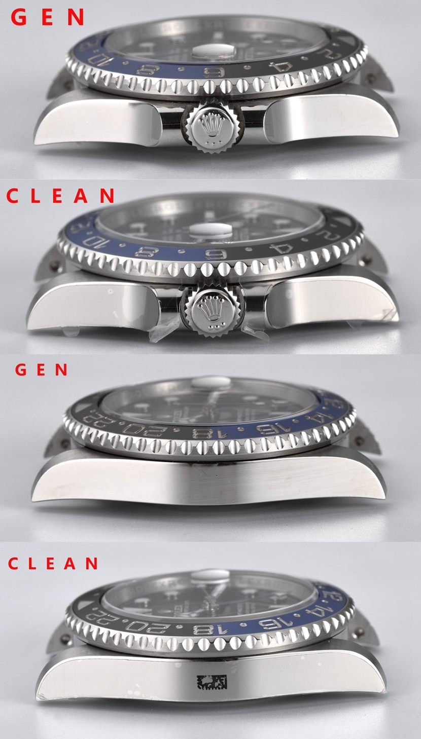 C Factory GMT II Rolex collectible watches m126710blnr-0002 comparison authentic review side by side comparison picture