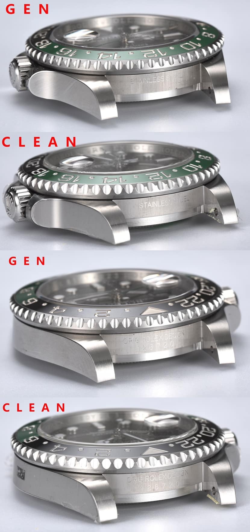 C factory GMT-Master type IIRolex1:1replica watch M126720VTNR-0001 comparison genuine review side comparison chart