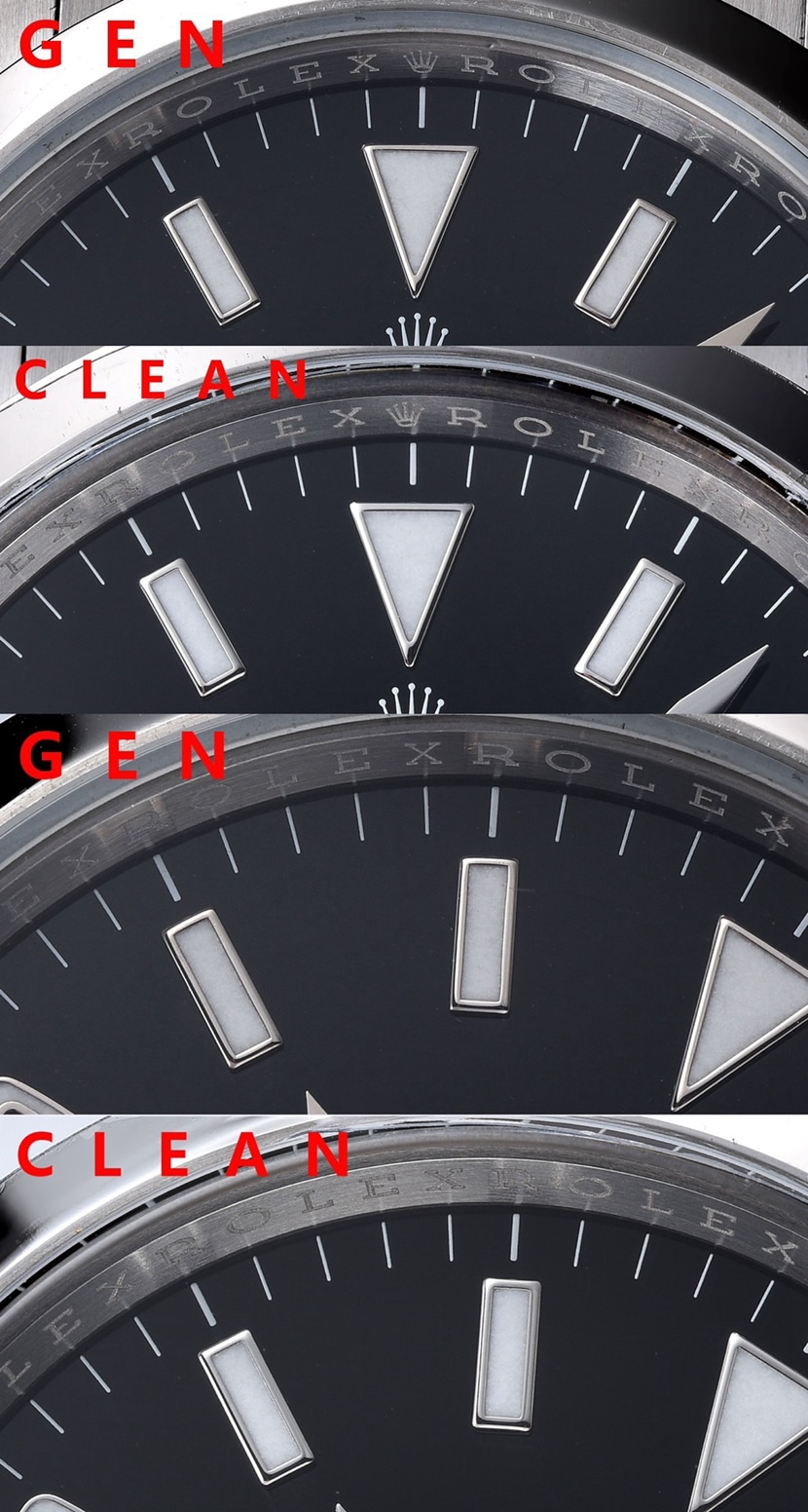 Rolex1:1replica, c explorer watch, front comparison picture