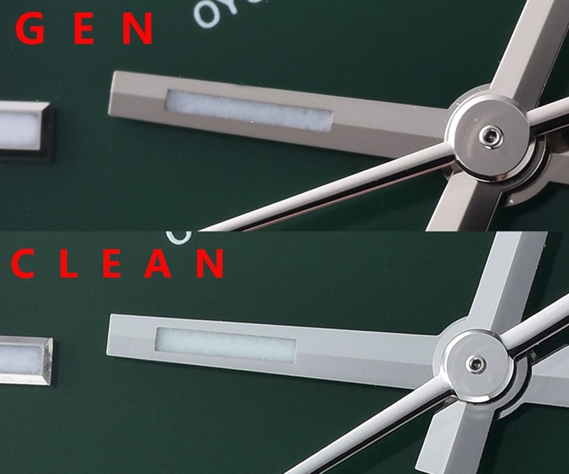 Rolex1:1replica, Oyster Perpetual watch, front comparison picture