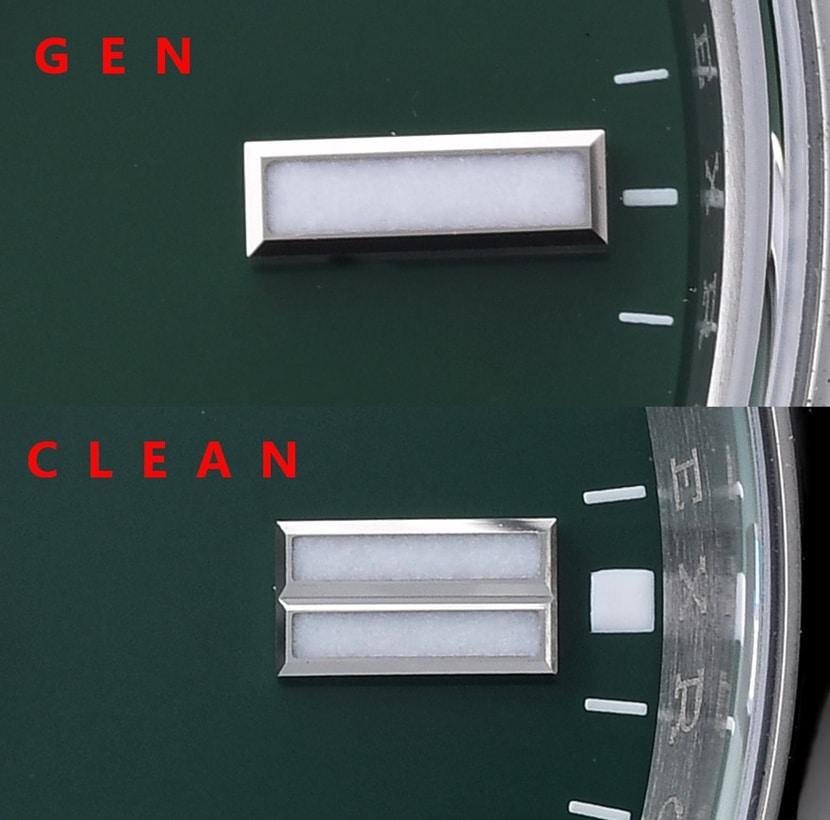 Rolex1:1replica, Oyster Perpetual watch, front comparison picture