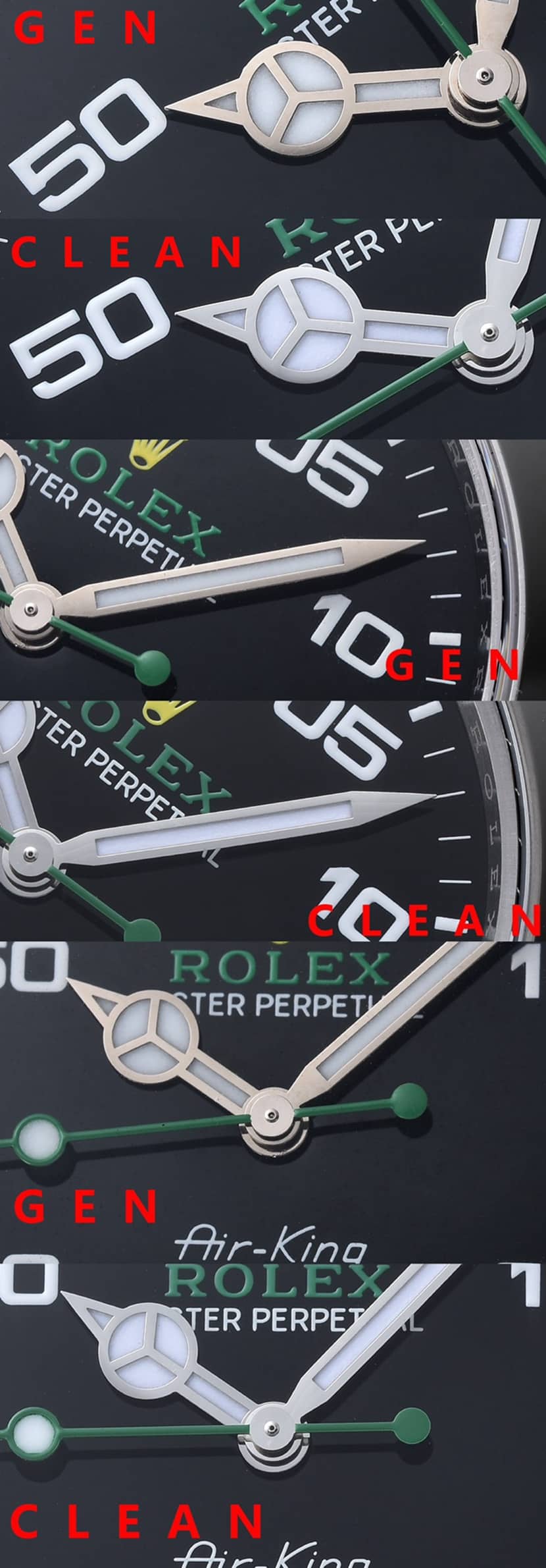 Rolex ceiling, overlord watch, front live photo