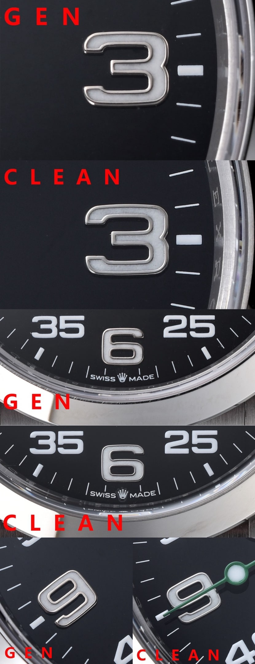 C factory overlord Rolex watch M126900-0001 comparison genuine review front live photo