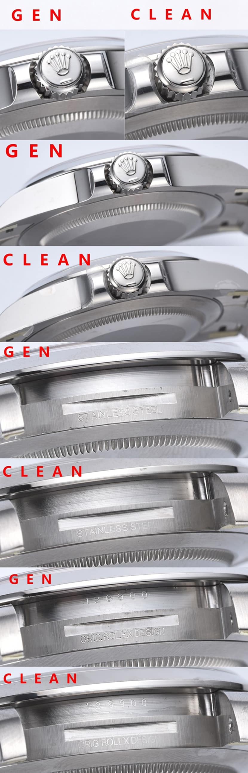 C factory overlord Rolex watch M126900-0001 comparison genuine review side live photo