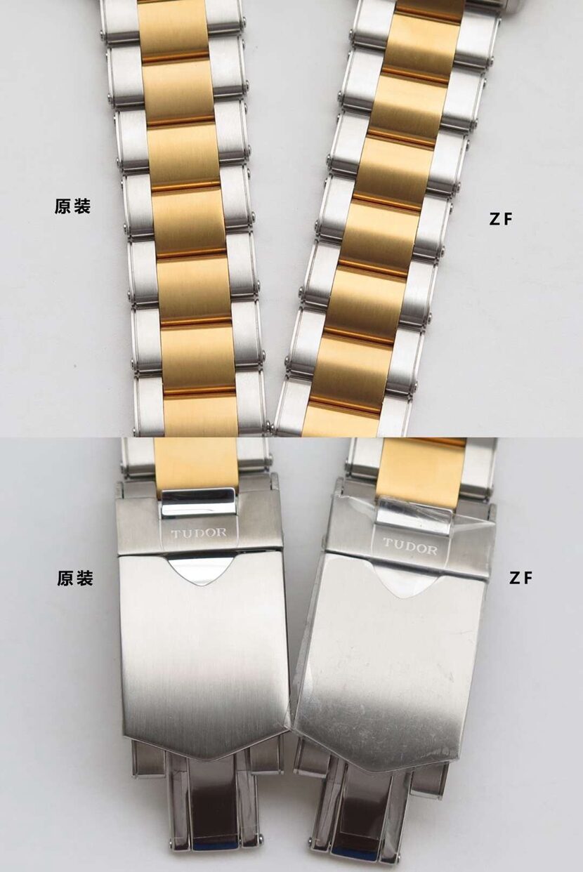 Tudortop-tier watch, ZF Biwan watch, bracelet comparison chart