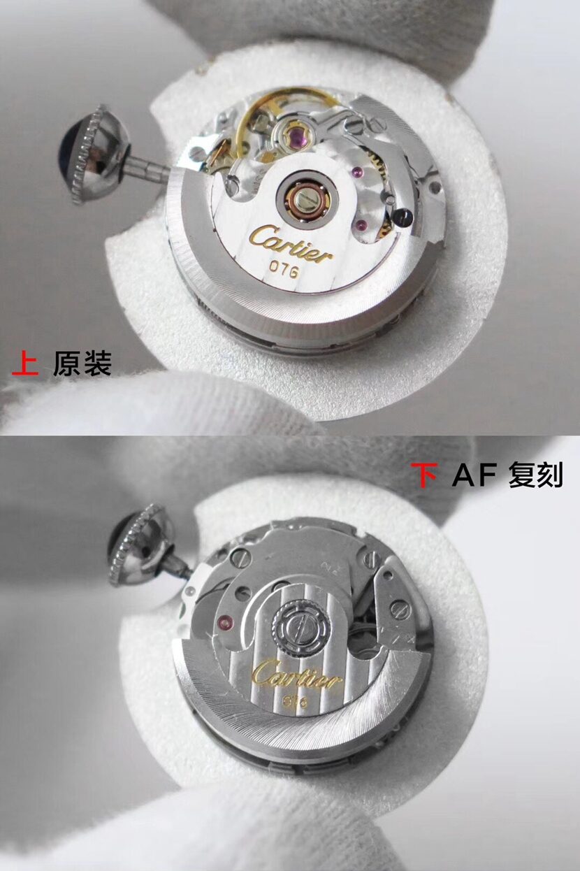 AF Factory blue balloon Cartier1:1replica watch W6920100 comparison genuine review back comparison picture
