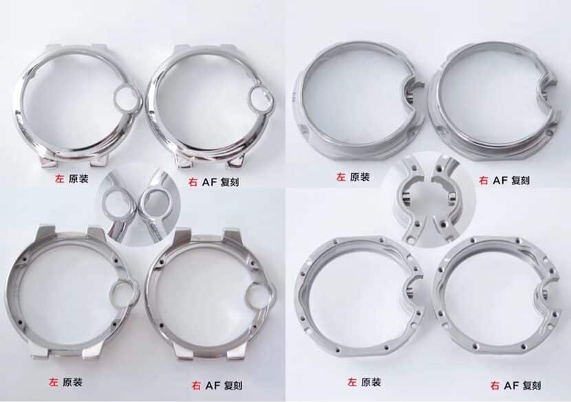 Cartiertop-tier watch, af blue balloon watch, front comparison picture