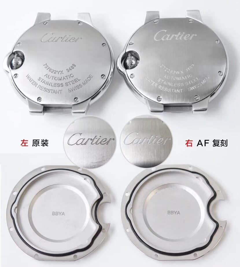 AF Factory blue balloon Cartier1:1replica watch WSBB0046 comparison genuine review back comparison picture