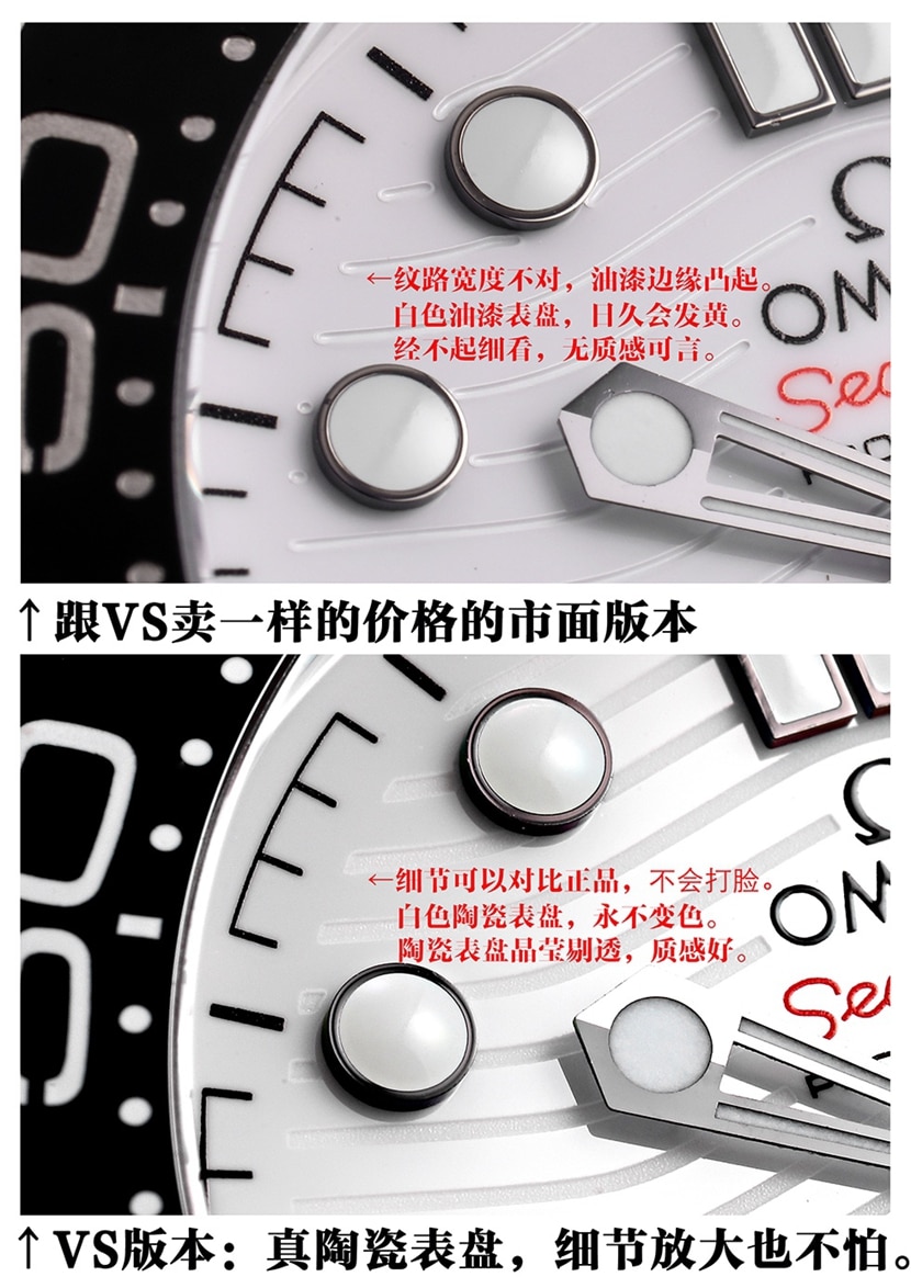 Omega, Seamaster watch, front comparison image