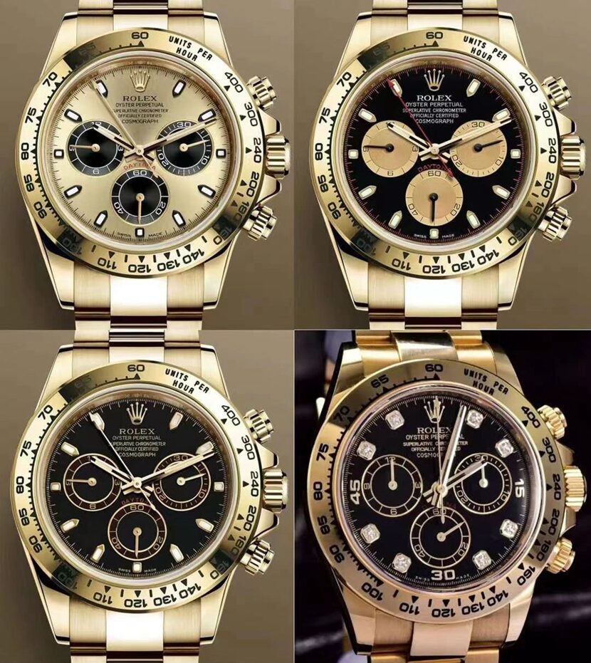 Factory C Daytona Rolex watch m116508-0013 comparison genuine review front comparison chart