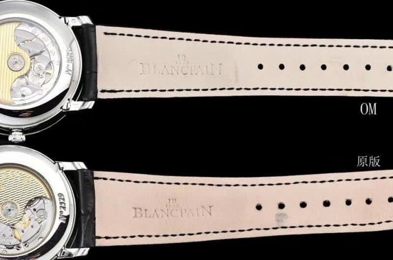 OMBlancpainvilleret classic series replica6639moon phase real and watch review V2-V3bracelet picture