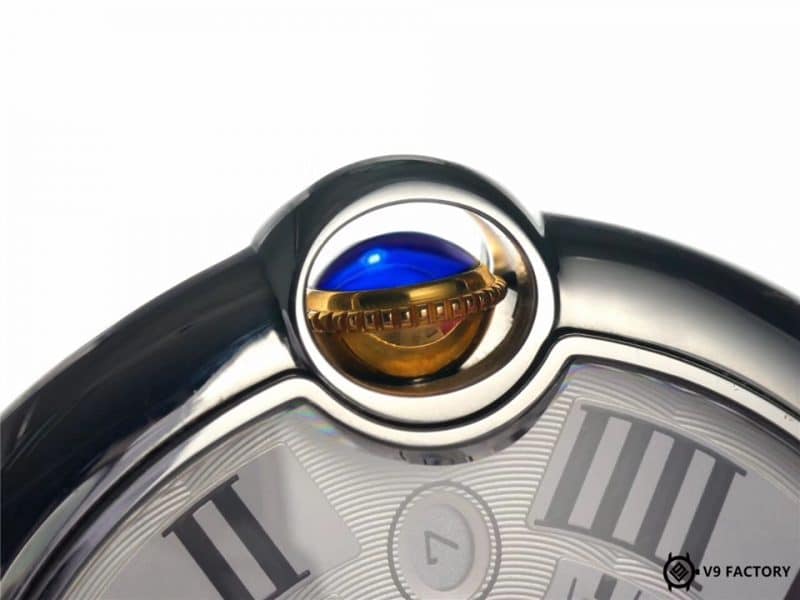 V9Cartier Blue Balloon W69009Z3replica watch gold model review (gold scratches do not reveal white) detail shots
