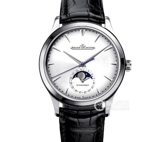 APS Moonphase Master Jaeger-LeCoultre Couple's Watch White Plate Black Belt