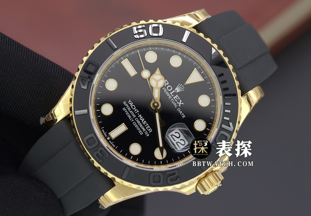 VS Gold Yacht Rolex Yacht-Master top-tier replicadial details live photos