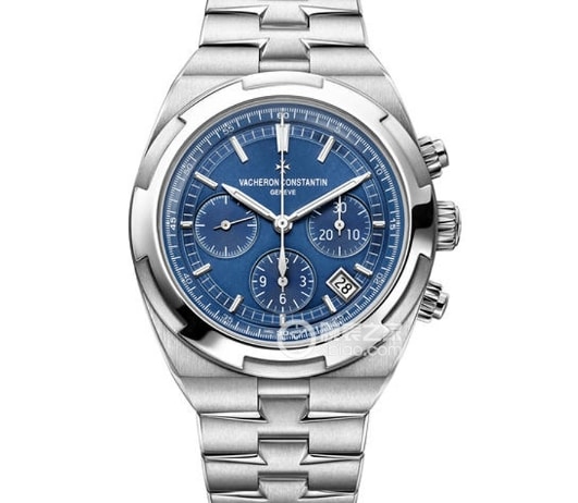 8f Vertical Vacheron Constantin collectible watches White Steel Blue Plate Chronograph Luminous Steel Strap