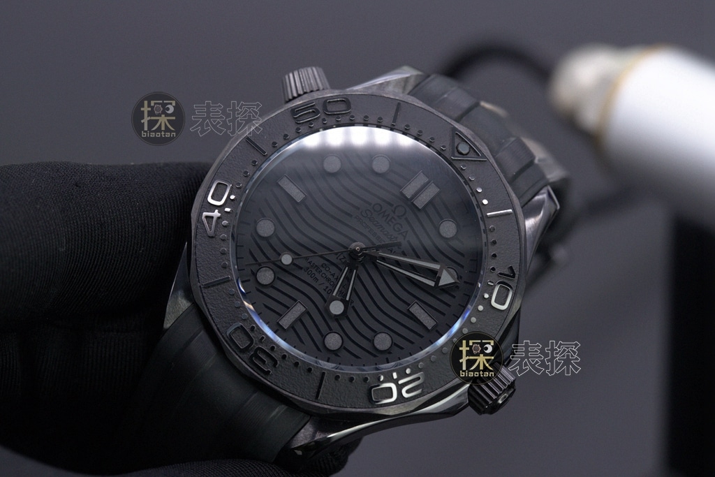 TVS FactorySeamasterOmega1:1replica watch lume gray plate rubber strap front view