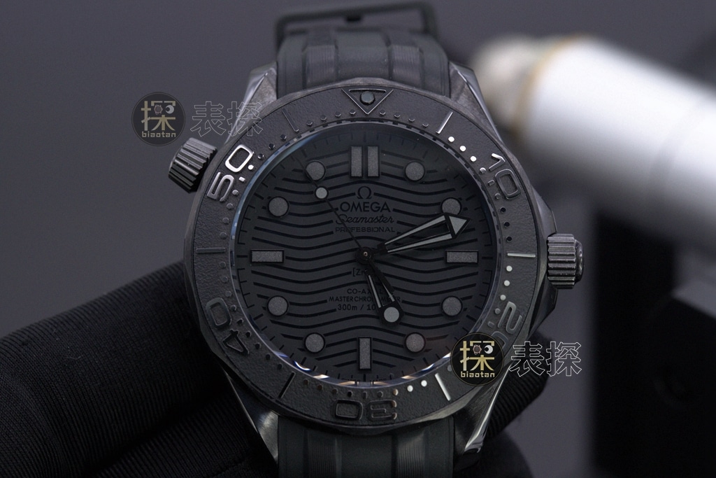 TVS FactorySeamasterOmega1:1replica watch lume gray plate rubber strap front view