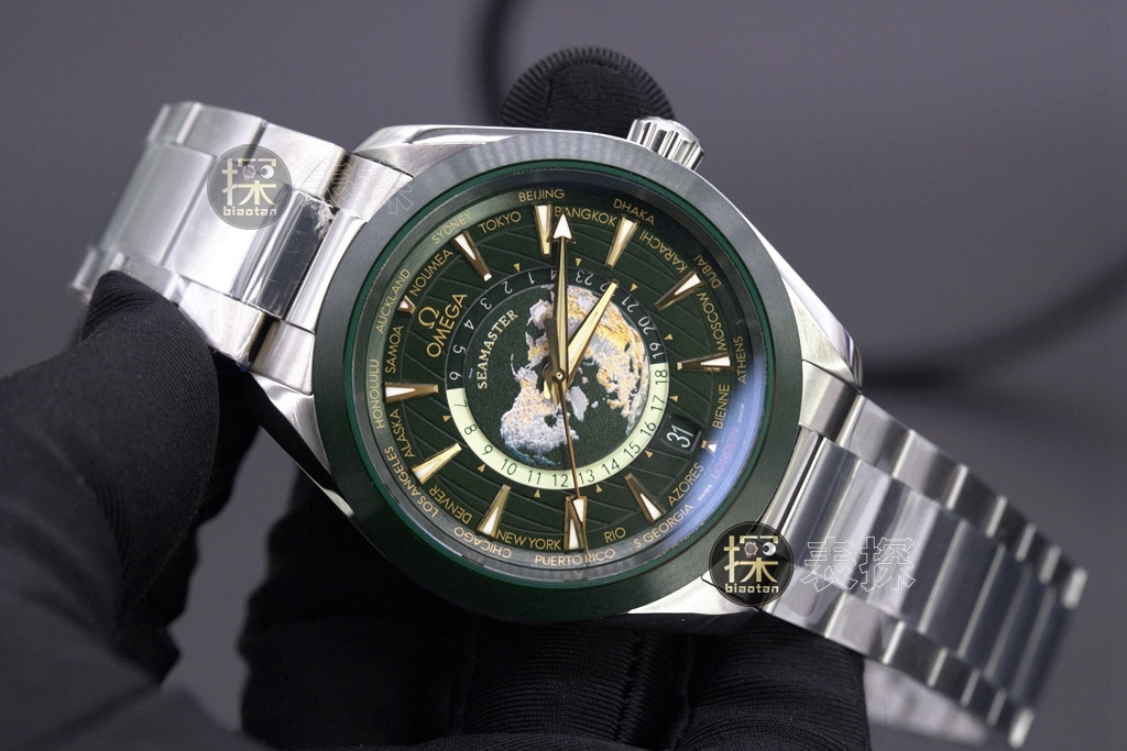 vs world time green dial, Omega1:1 watch