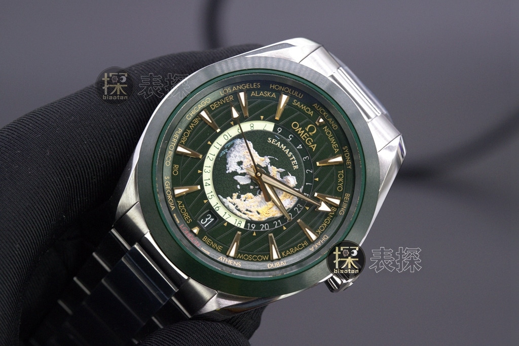 vs world time green dial, Omega1:1 watch