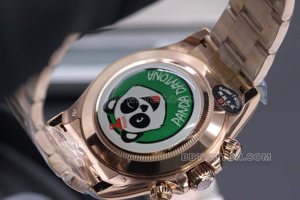 BT factory black gold DaytonaRolex1:1top-tier watch back