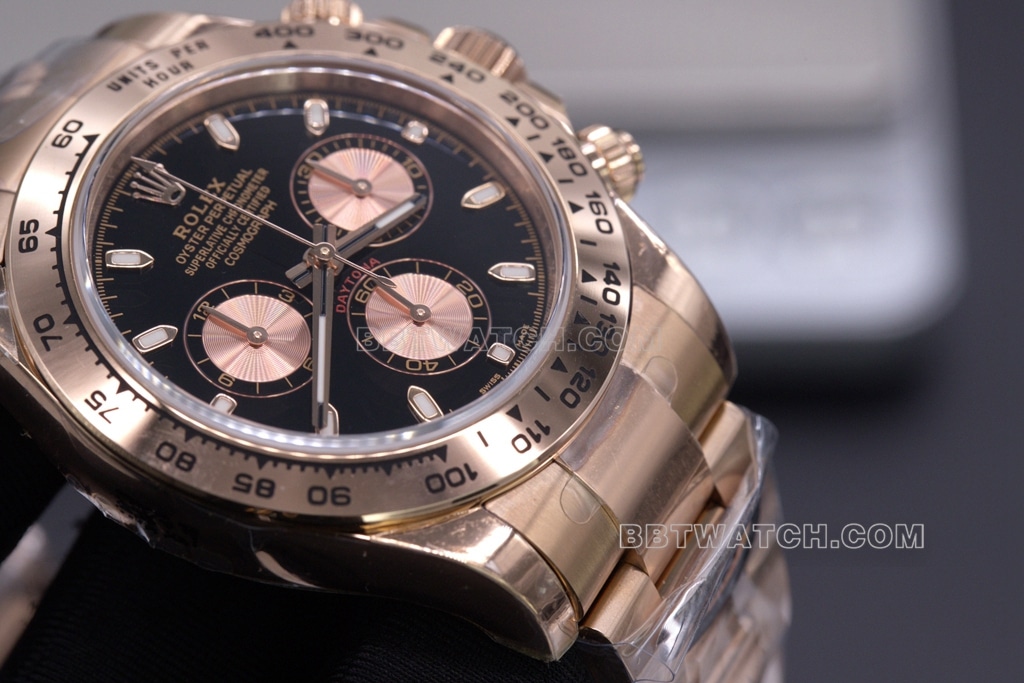 BT factory black gold DaytonaRolex1:1top-tier watch anti-replicaing label