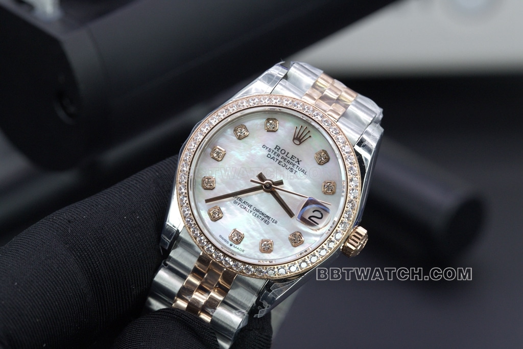 Rolex Top collectible watches GS Log 31 Women's Mechanical Bezel Diamonds