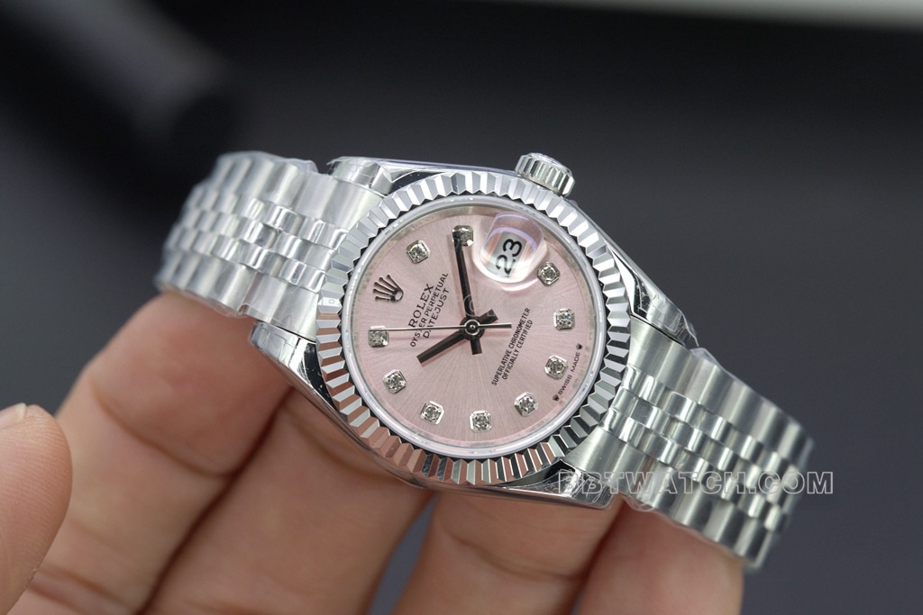 Rolex Top collectible watches GS Log 28 Pink for Women