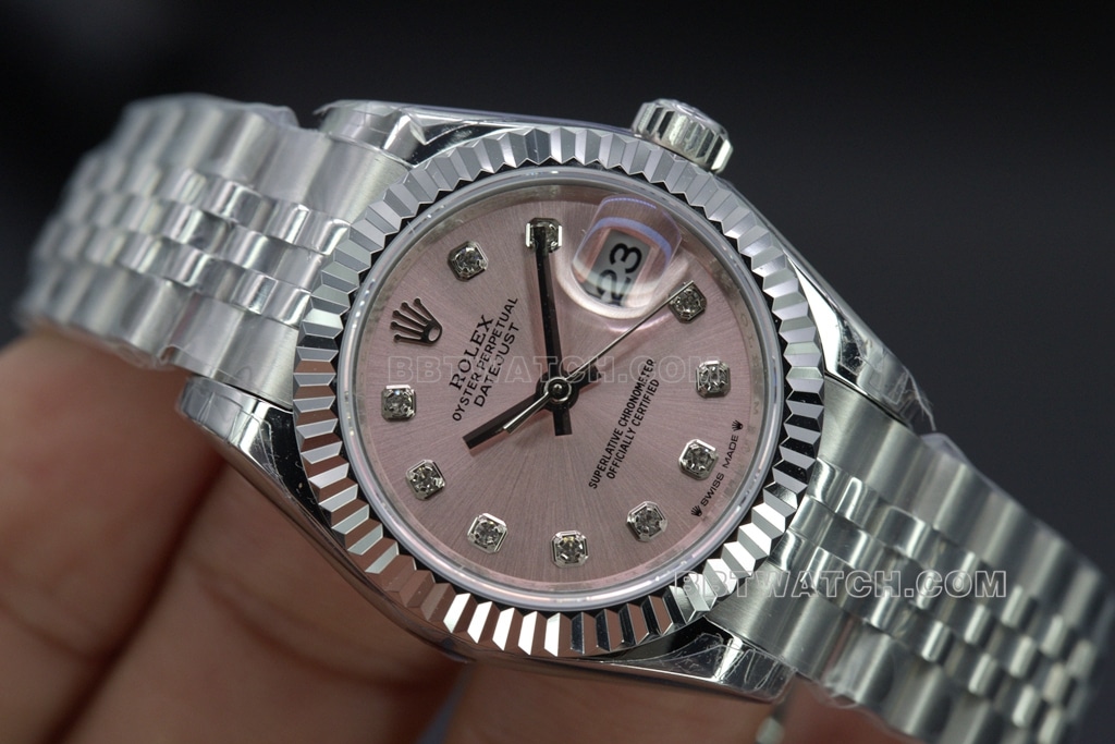 Rolex Top collectible watches GS Log 28 Pink for Women