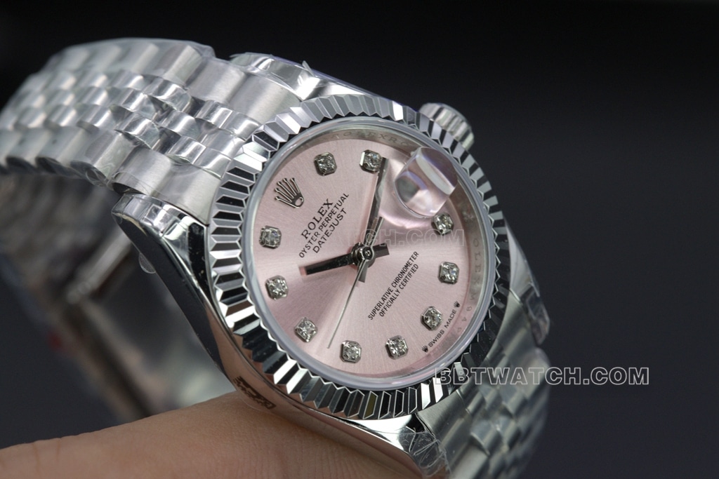 Rolex Top collectible watches GS Log 28 Pink for Women
