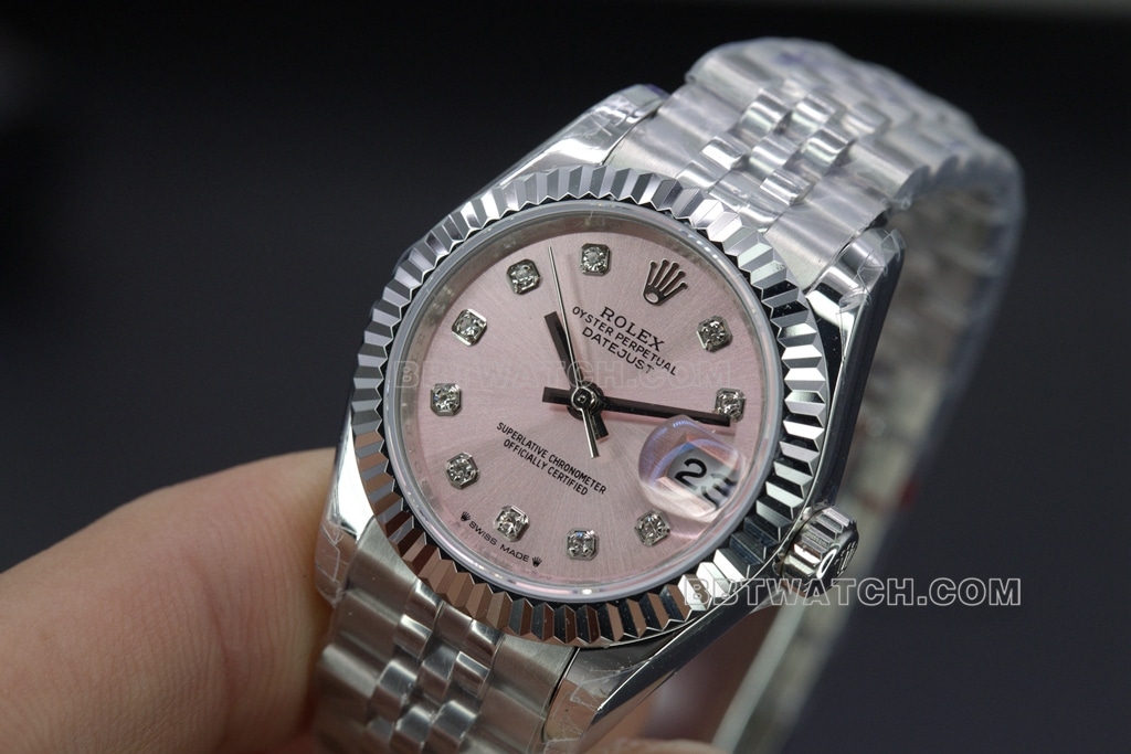 Rolex Top collectible watches GS Log 28 Pink for Women
