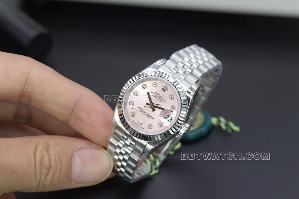 Rolex1:1top-tier watch GS log 28 pink women's model overall picture