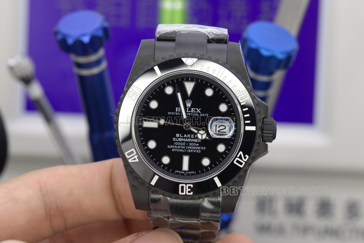TW factory all black water ghost rolex collectible watches 2824 movement 40mm
