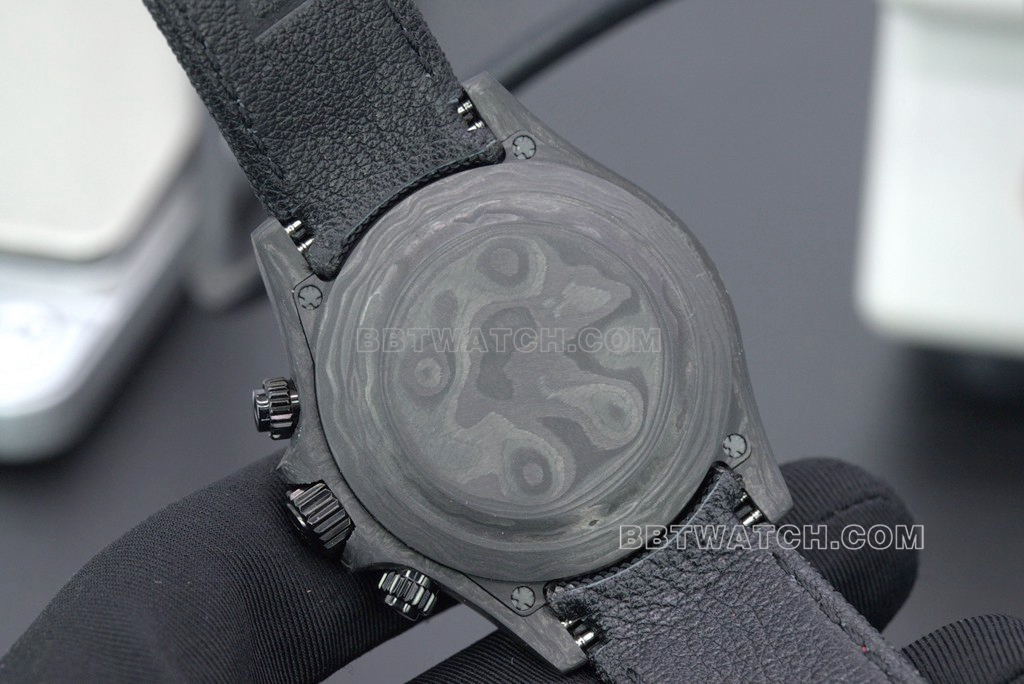 Rolex top collectible watches N Factory Daytona carbon fiber 4130 back
