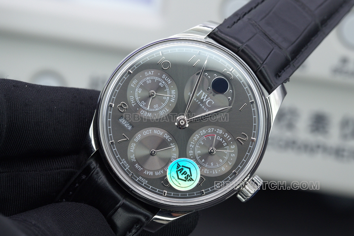 APSIWC Portuguese series perpetual calendar top-tier replicamoon phase watch function