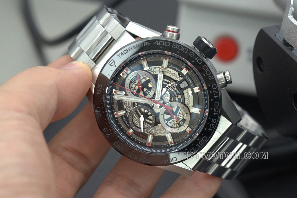 XF TAG Heuer Carrera Series CAR2A1W.BA0703 Watch Skeletonized Details