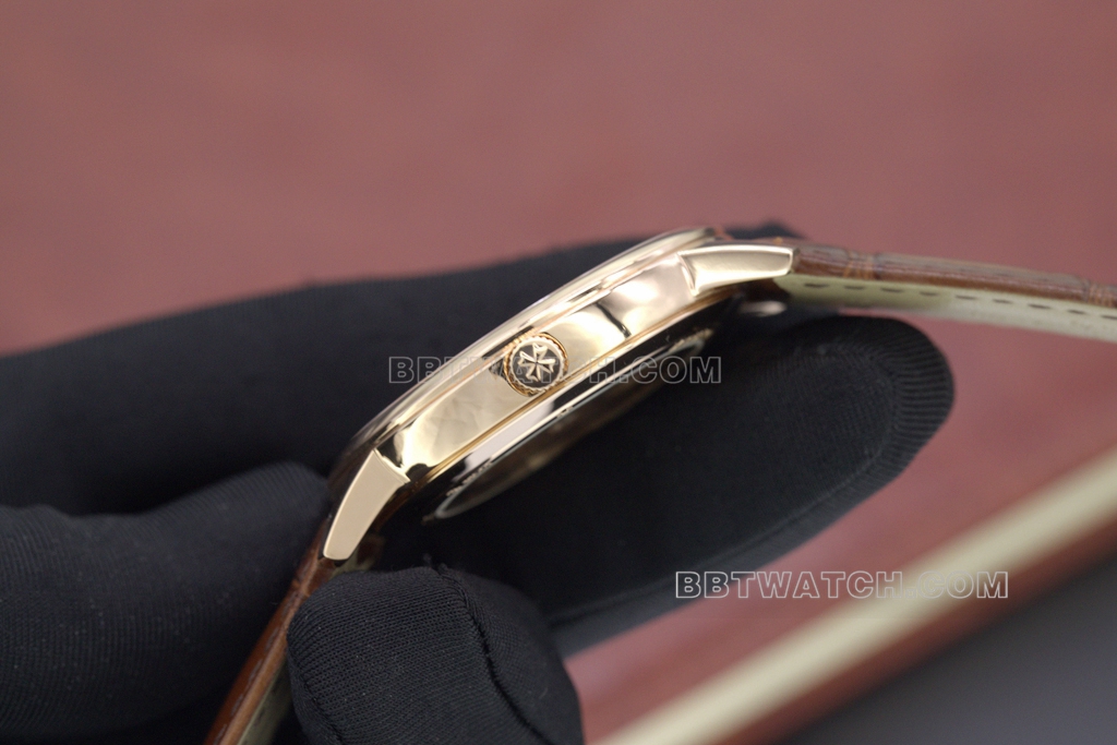 MKS Vacheron Constantin Heritage Top collectible watches open mold rose gold white disk thickness