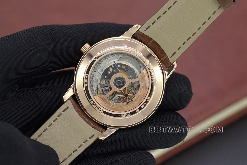 MKS Vacheron Constantin Heritage Top collectible watches open mold rose gold white plate movement structure