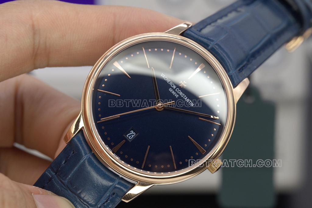 MKS Vacheron Constantin Heritage Top collectible watches open mold rose gold white disk