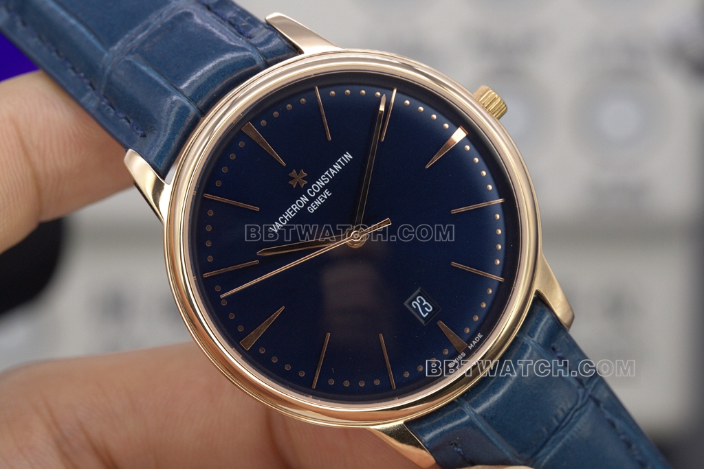 MKS Vacheron Constantin Heritage Top collectible watches open mold rose gold white disk
