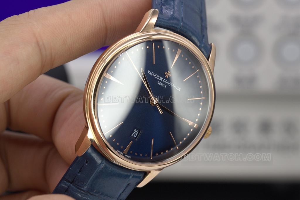 MKS Vacheron Constantin Heritage Top collectible watches open mold rose gold white disk