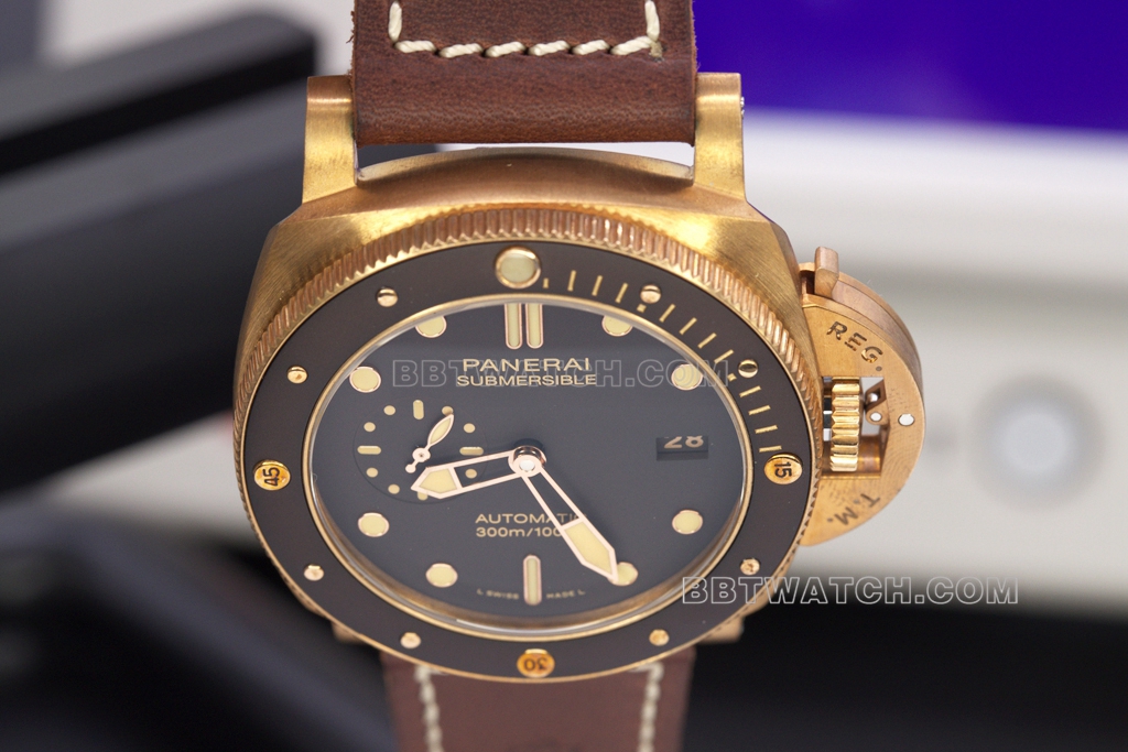 VS FactoryPAM00968Panerai1:1replica watch bronze47mm large dial front view