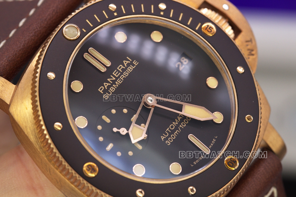 VS FactoryPAM00968Panerai1:1replica watch bronze47mm large dialdetail shots